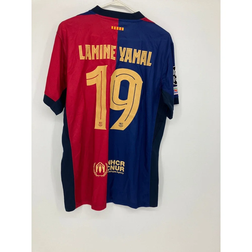 Nike FC Barcelona 2024/25 Home Jersey Lamine Yamal 19 Mens Size Large FN8796-455